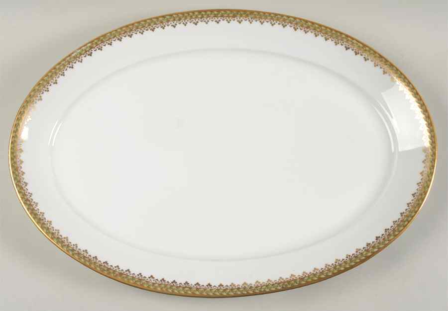 Empire Wreath 17" Oval Serving Platter by Charles Field Haviland-1