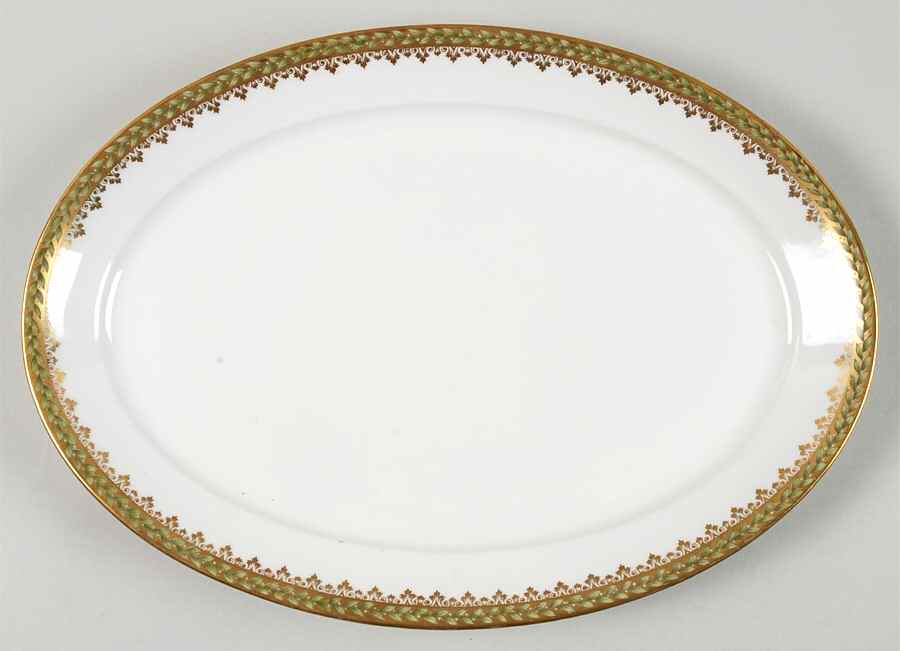 Empire Wreath 13" Oval Serving Platter by Charles Field Haviland-1