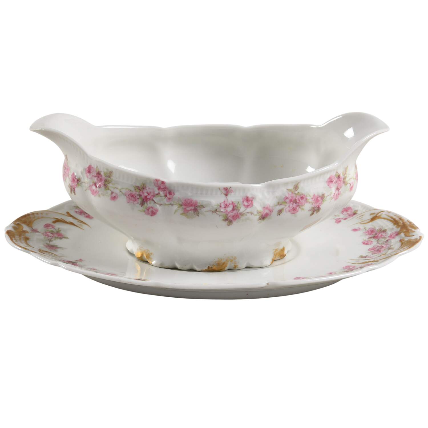 Fountainbleau Gravy Boat & Underplate by Charles Field Haviland-1