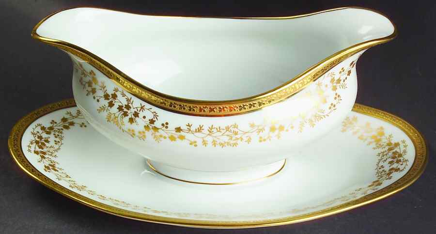 Frederic Gravy Boat with Attached Underplate by Charles Field Haviland-1