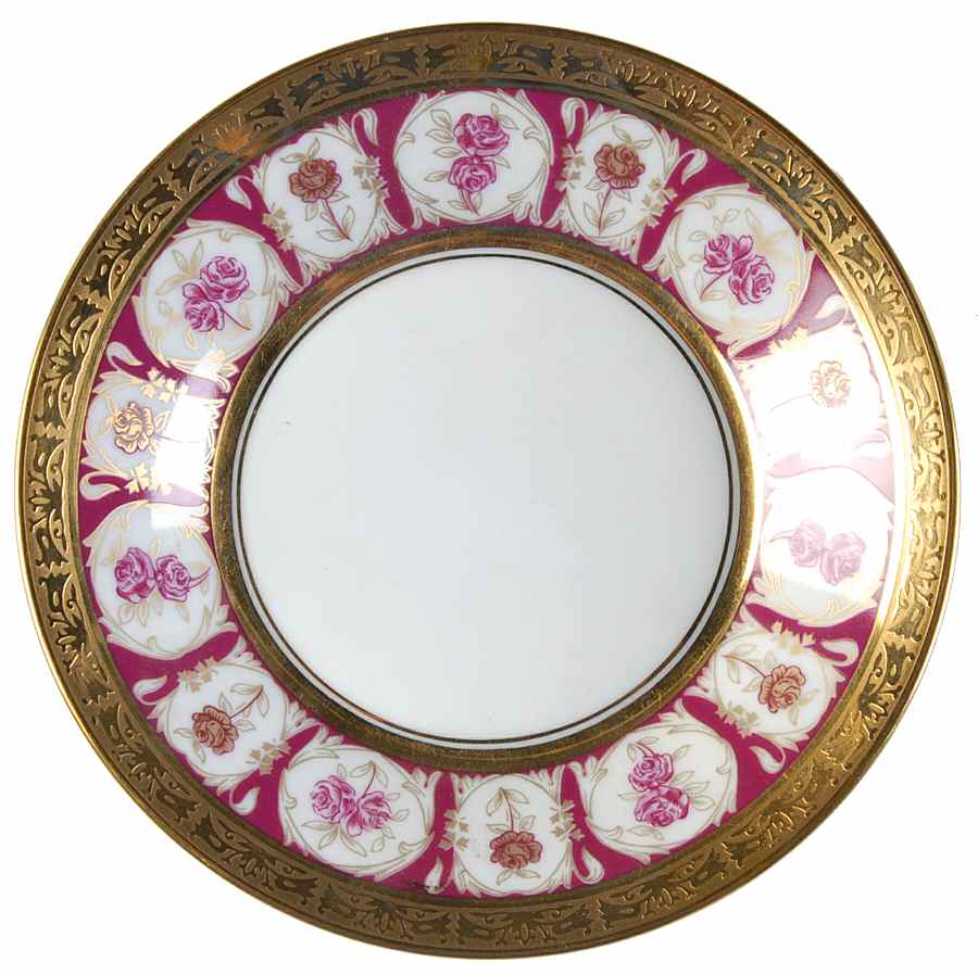 Golden Roses Saucer by Charles Field Haviland-1
