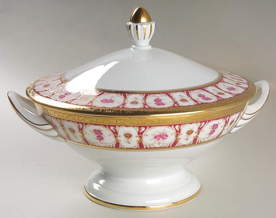 Golden Roses Tureen &  Lid by Charles Field Haviland-1