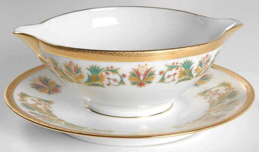 Haute Epoque Gravy Boat with Attached Underplate by Charles Field Haviland-1
