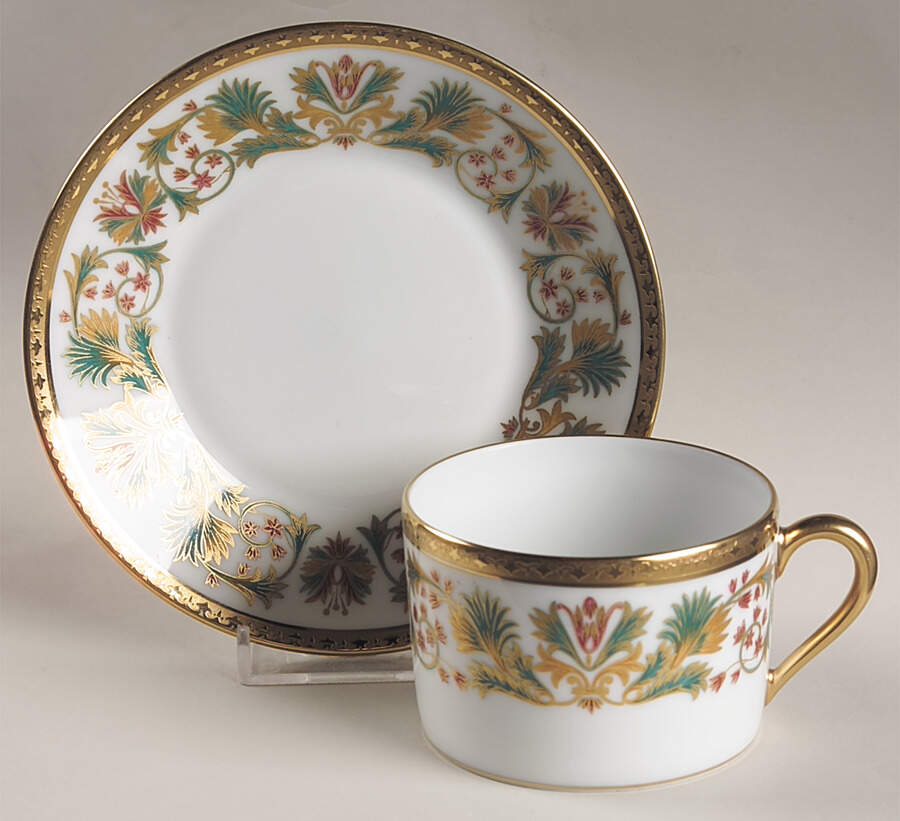 Haute Epoque Flat Cup & Saucer Set by Charles Field Haviland-1
