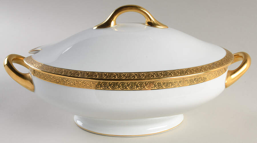 Havana Oval Tureen & Lid by Charles Field Haviland-1