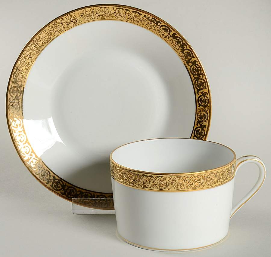 Havana Flat Cup & Saucer Set by Charles Field Haviland-1