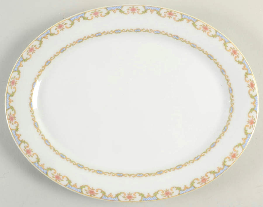 Head 123A 11" Oval Serving Platter by Charles Field Haviland-1