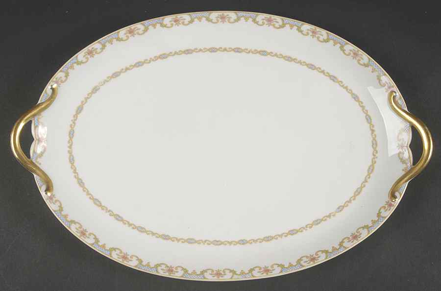 Head 123A 14" Oval Serving Platter by Charles Field Haviland-1