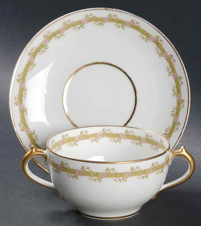 Head 141 Flat Bouillon Cup & Saucer by Charles Field Haviland-1