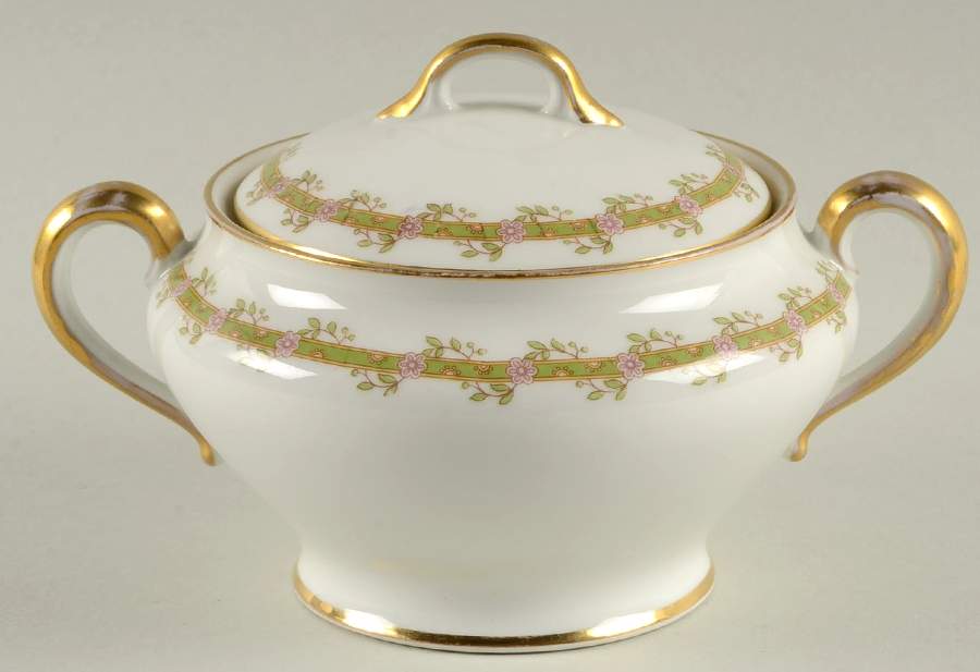 Head 141 Sugar Bowl & Lid by Charles Field Haviland-1