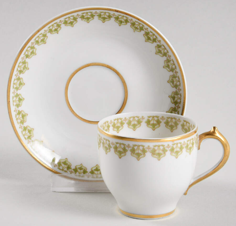 Head 145 Demitasse Cup & Saucer Set by Charles Field Haviland-1