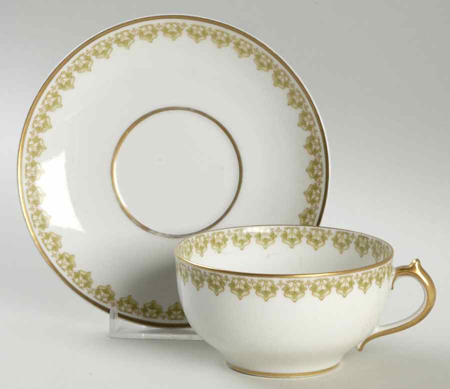 Head 145 Flat Cup & Saucer Set by Charles Field Haviland-1