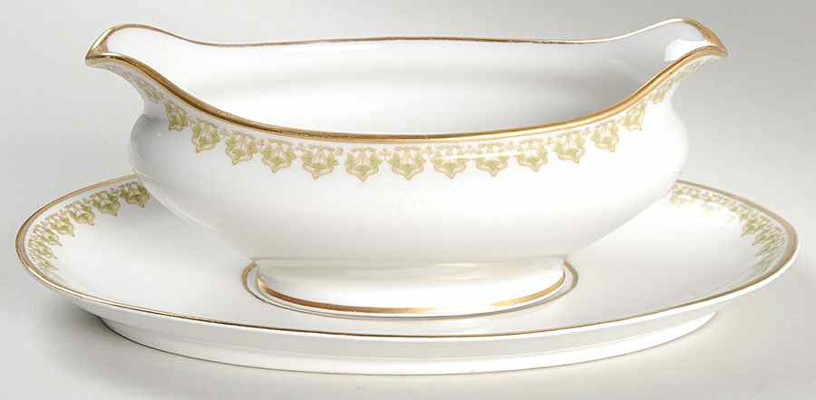 Head 145 Gravy Boat & Underplate by Charles Field Haviland-1