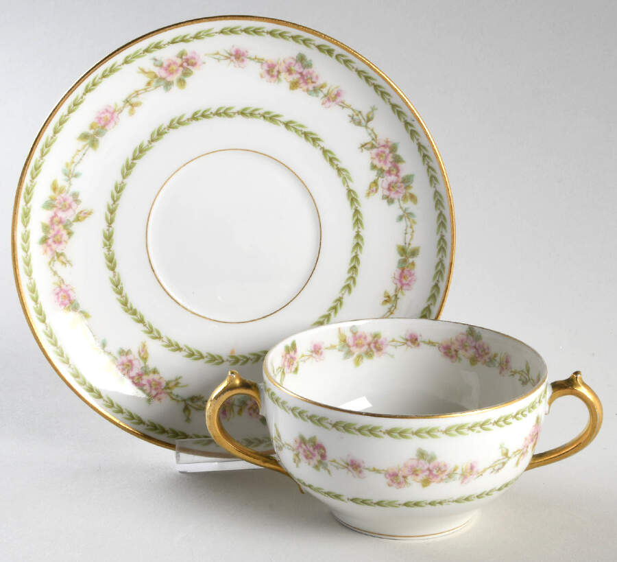 Head 148 Bouillon Cup & Saucer by Charles Field Haviland-1