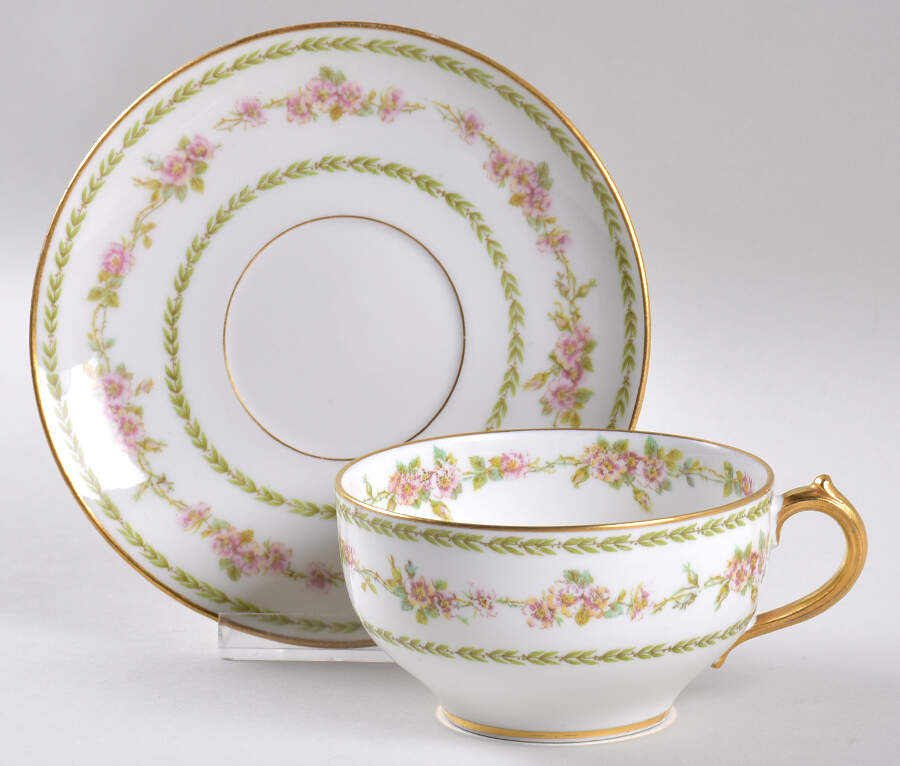 Head 148 Oversized Cup & Saucer Set by Charles Field Haviland-1