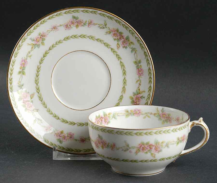 Head 148 Flat Cup & Saucer Set by Charles Field Haviland-1