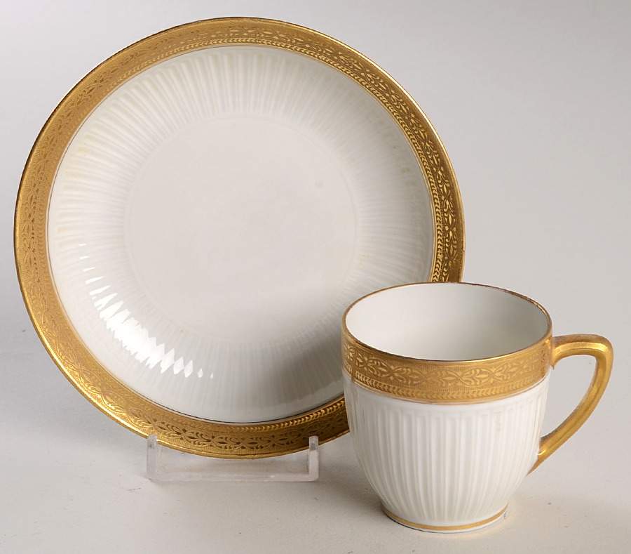 Head 160 Flat Demitasse Cup & Saucer Set by Charles Field Haviland-1