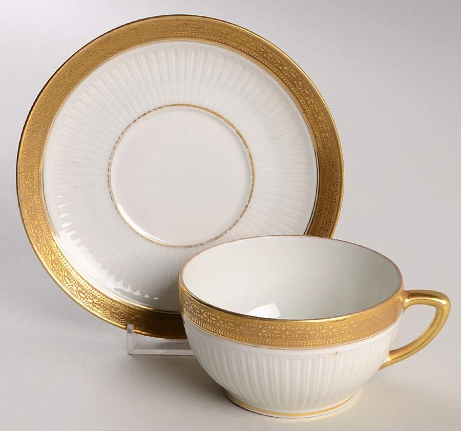 Head 160 Flat Cup & Saucer Set by Charles Field Haviland-1