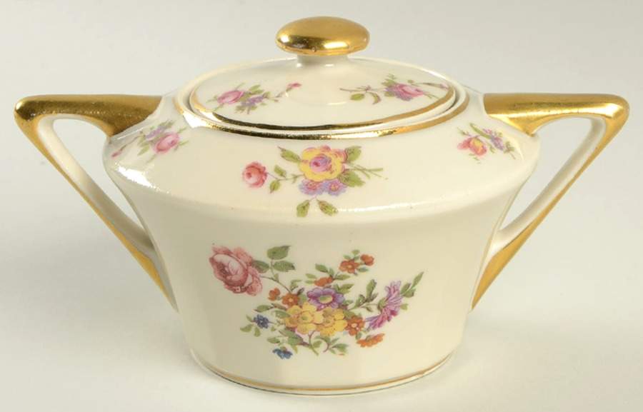 Head 174 Sugar Bowl & Lid by Charles Field Haviland-1