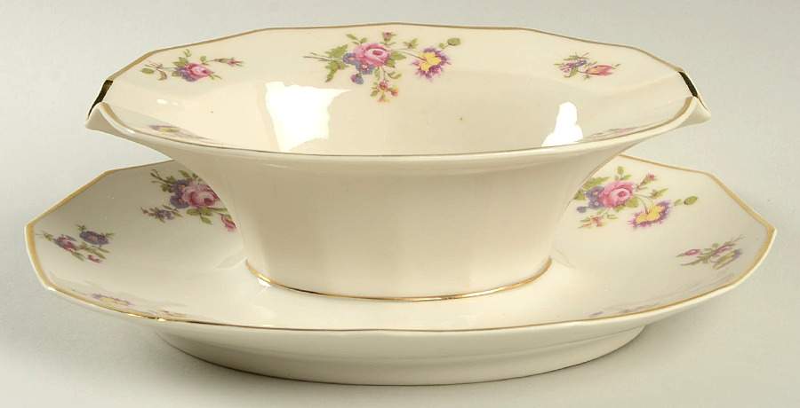 Head 174 Gravy Boat with Attached Underplate by Charles Field Haviland-1