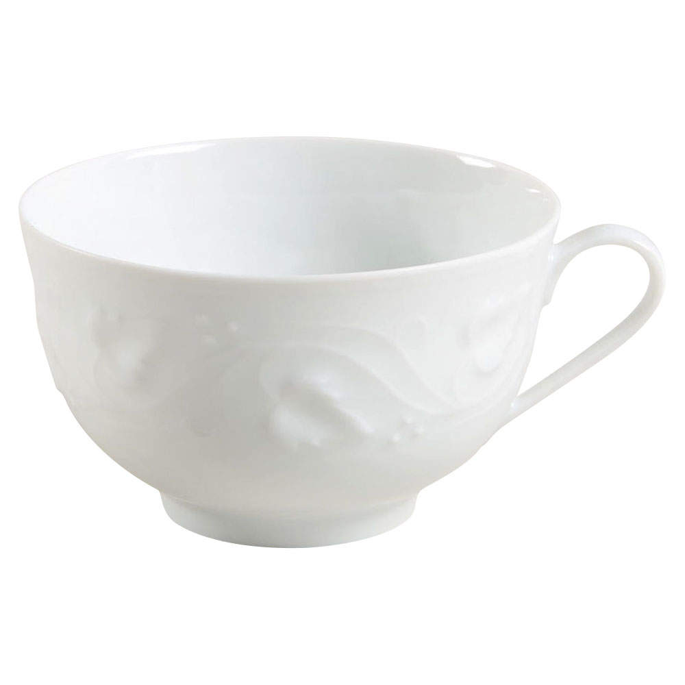 Imperatrice All White Flat Cup by Charles Field Haviland-1