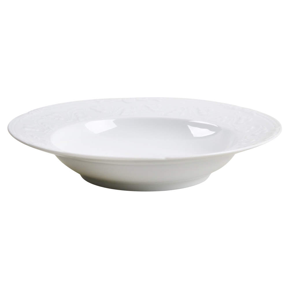 Imperatrice All White Rim Soup Bowl by Charles Field Haviland-1