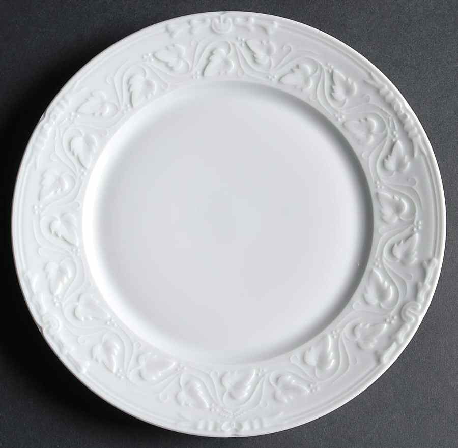Imperatrice All White Dessert Luncheon Plate by Charles Field Haviland-1