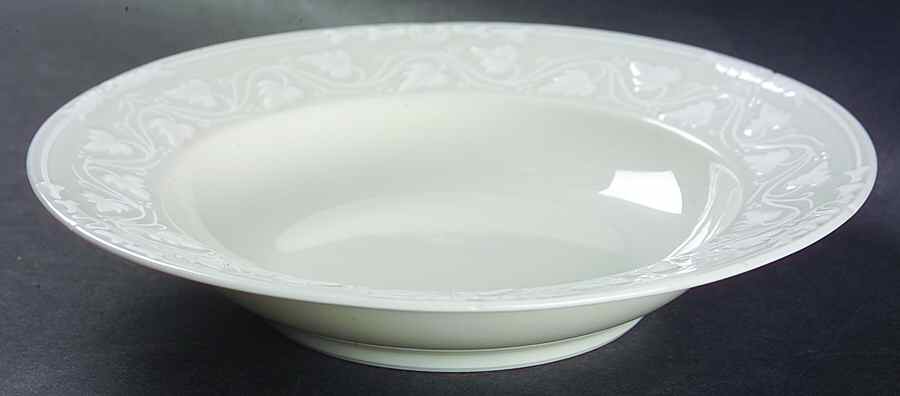 Imperatrice Ivory Rim Soup Bowl by Charles Field Haviland-1
