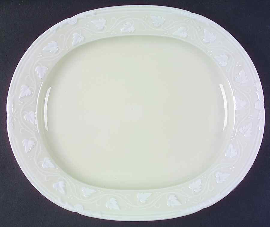 Imperatrice Ivory 14" Oval Serving Platter by Charles Field Haviland-1