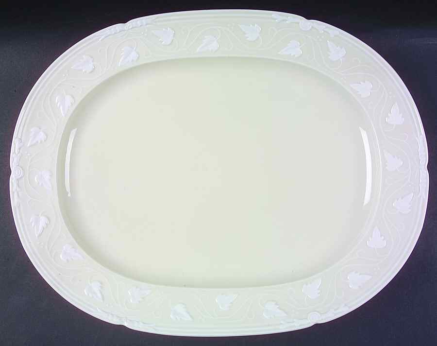 Imperatrice Ivory 17" Oval Serving Platter by Charles Field Haviland-1