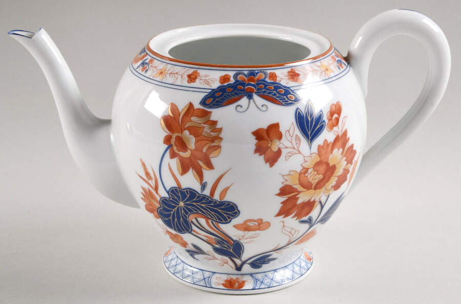 Les Papillons Teapot No Lid by Charles Field Haviland-1