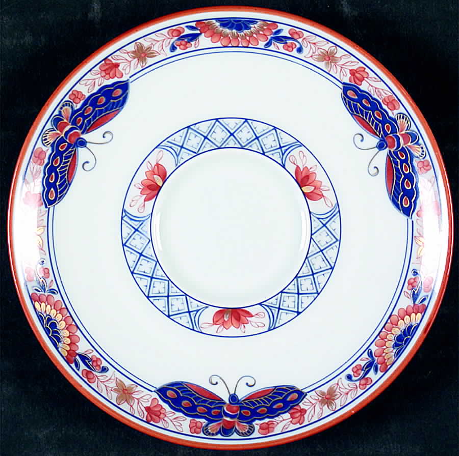 Les Papillons Saucer by Charles Field Haviland-1
