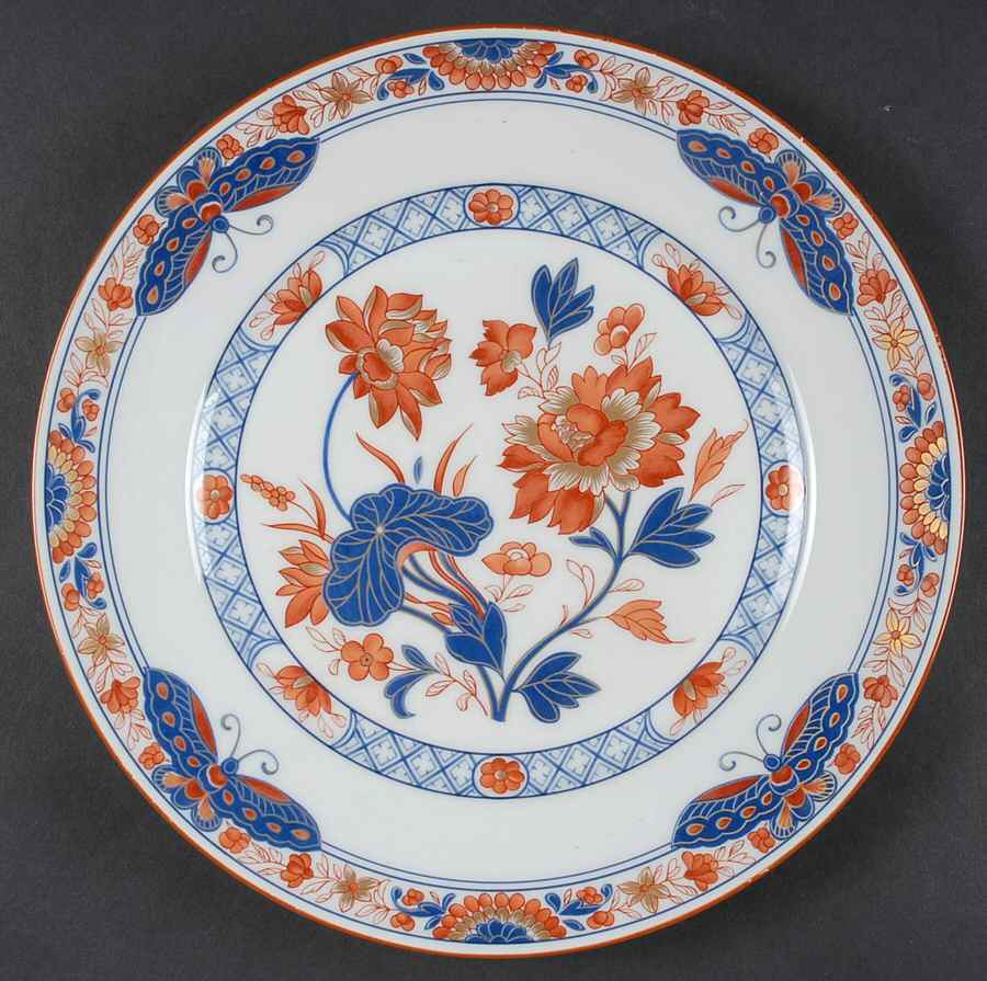 Les Papillons Dinner Plate by Charles Field Haviland-1