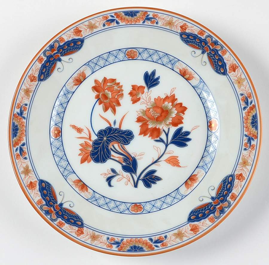 Les Papillons Salad Plate by Charles Field Haviland-1