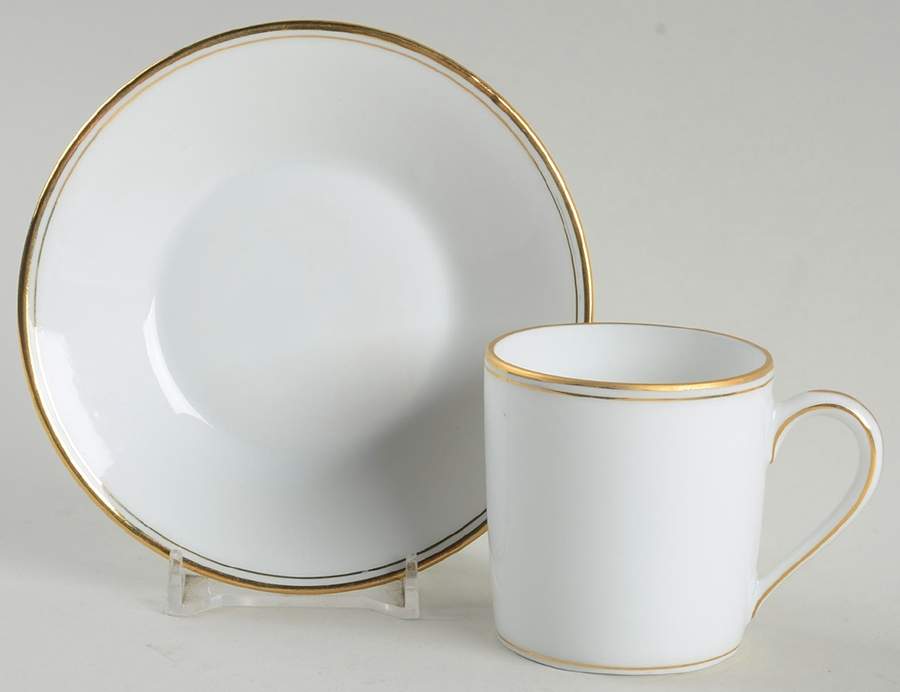 Lucienne Flat Demitasse Cup & Saucer Set by Charles Field Haviland-1