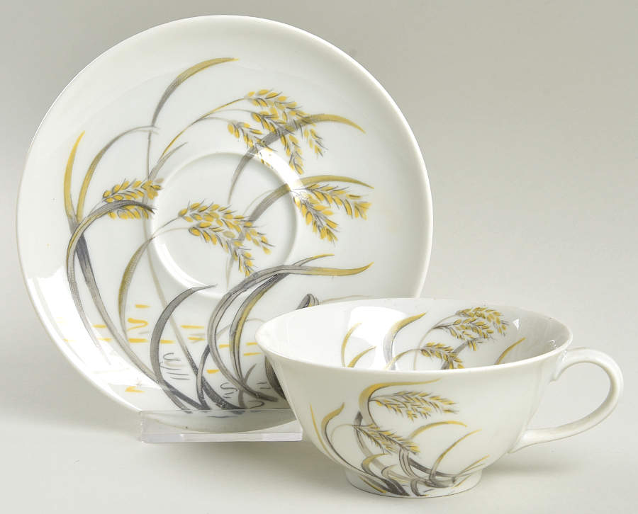 Lyon Footed Cup & Saucer Set by Charles Field Haviland-1