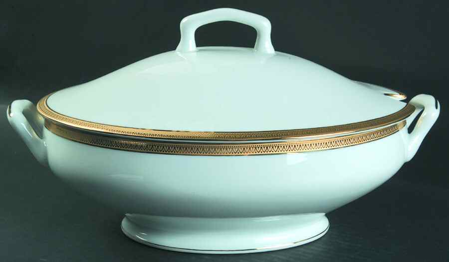 Malmaison Gold Tureen &  Lid by Charles Field Haviland-1