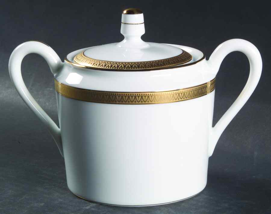 Malmaison Gold Sugar Bowl & Lid by Charles Field Haviland-1