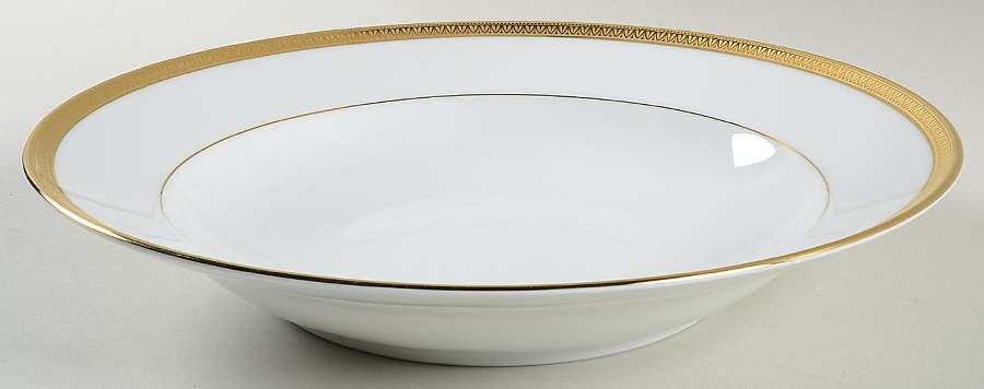 Malmaison Gold 11" Round Deep Dish by Charles Field Haviland-1