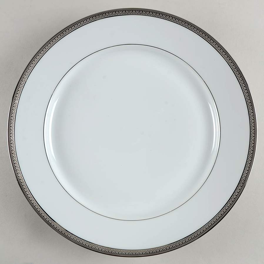 Malmaison Platinum (No Verge) 12" Chop Plate (Round Platter) by Charles Field Haviland-1