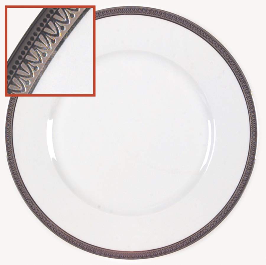 Malmaison Platinum (No Verge) Dinner Plate by Charles Field Haviland-1