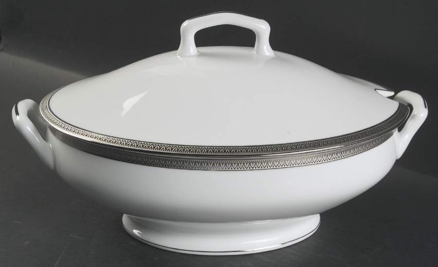 Malmaison Platinum (No Verge) Tureen &  Lid by Charles Field Haviland-1