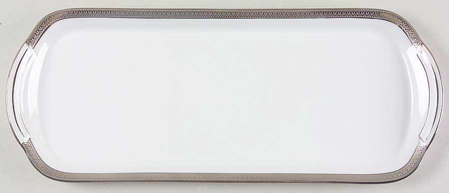 Malmaison Platinum (No Verge) Large Sandwich Tray by Charles Field Haviland-1