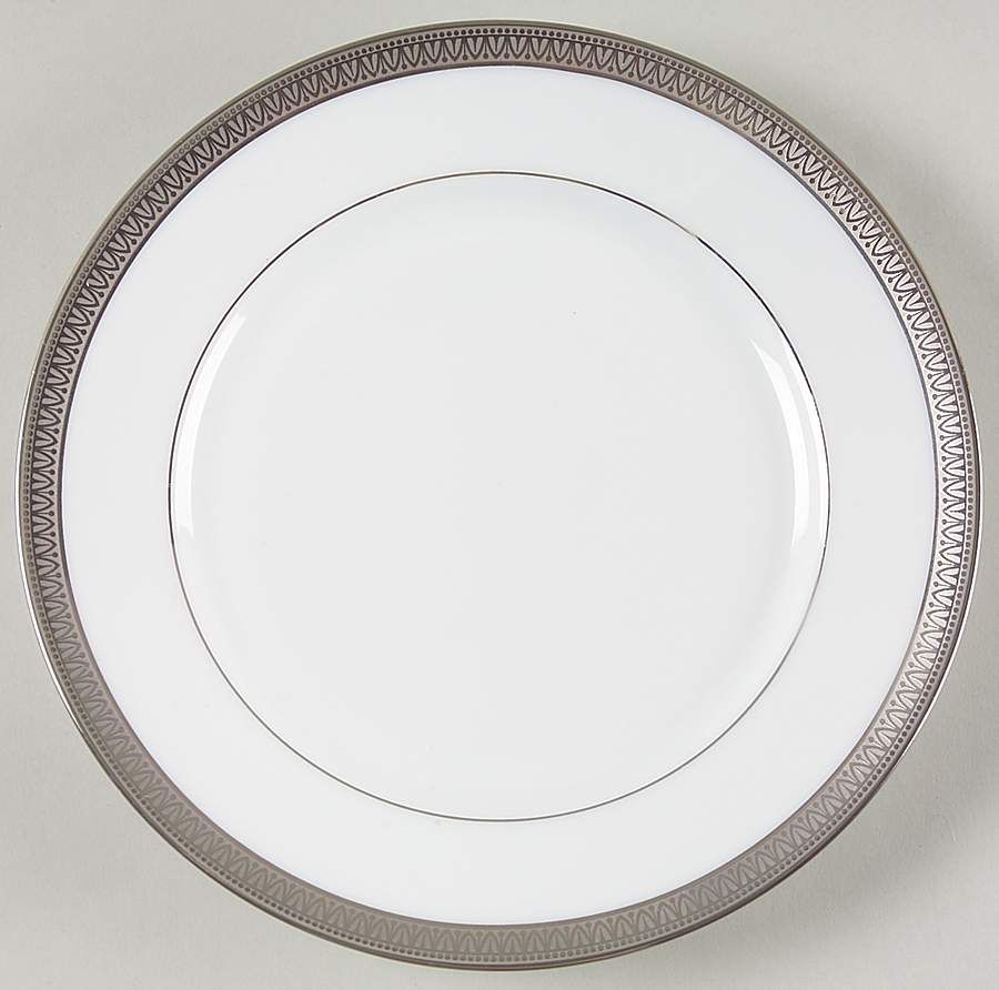 Malmaison Platinum (No Verge) Salad Plate by Charles Field Haviland-1