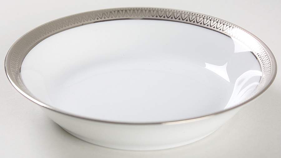 Malmaison Platinum (No Verge) Fruit/Dessert (Sauce) Bowl by Charles Field Haviland-1