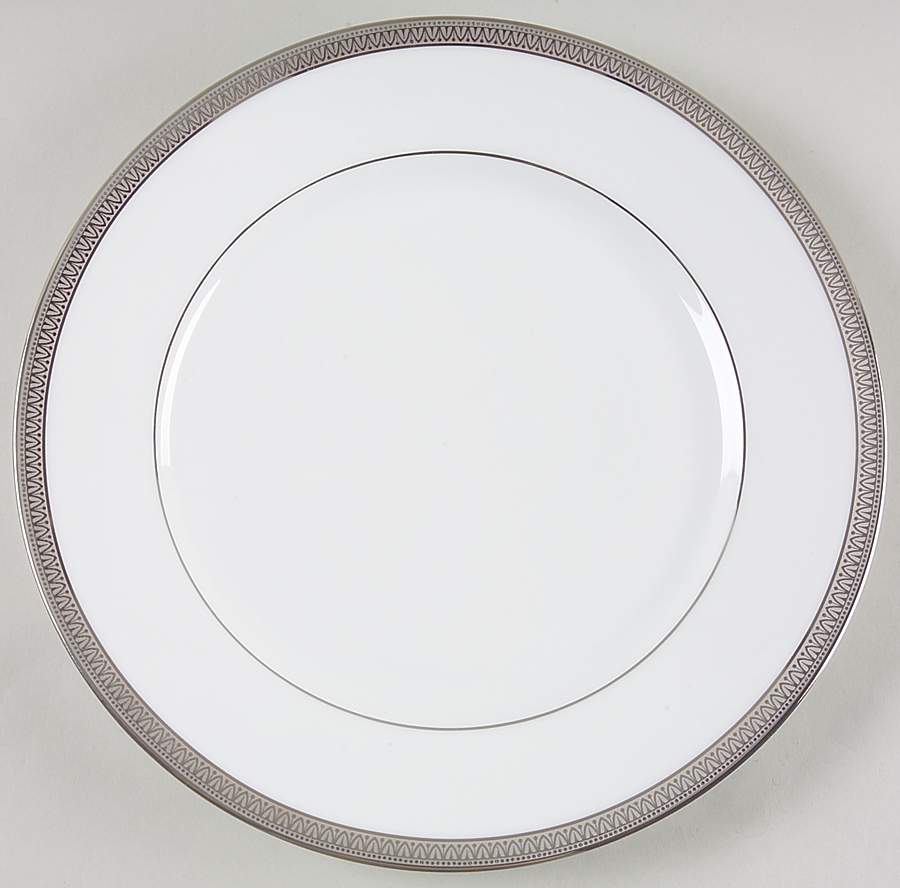 Malmaison Platinum (No Verge) Dinner Plate by Charles Field Haviland-1