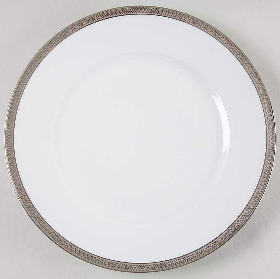 Malmaison Platinum (No Verge) Large Dinner Plate by Charles Field Haviland-1