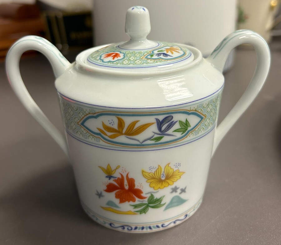 Mandalay Mini Sugar Bowl & Lid by Charles Field Haviland-1