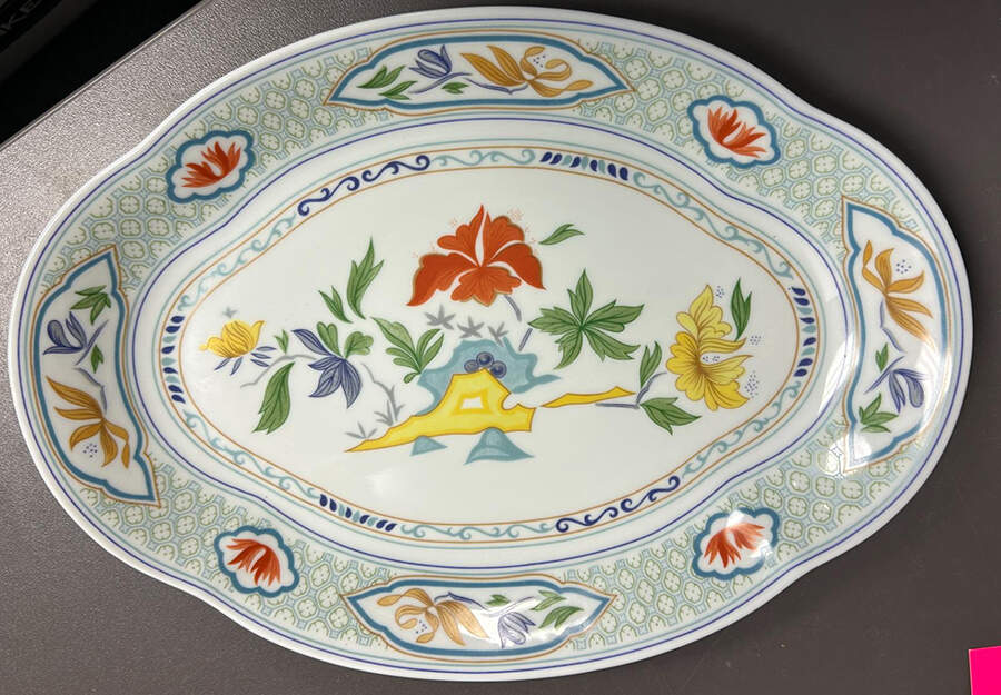 Mandalay 12" Oval Serving Platter by Charles Field Haviland-1