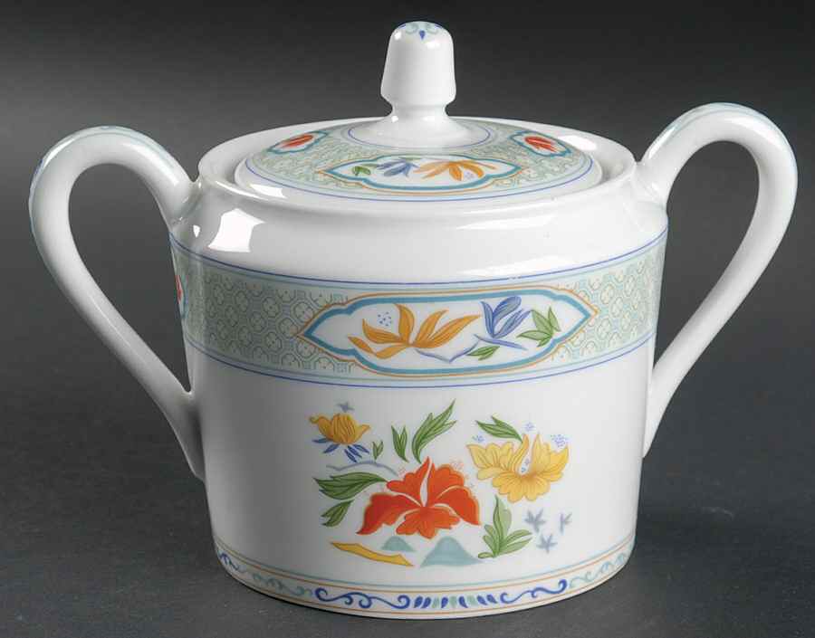 Mandalay Sugar Bowl & Lid by Charles Field Haviland-1